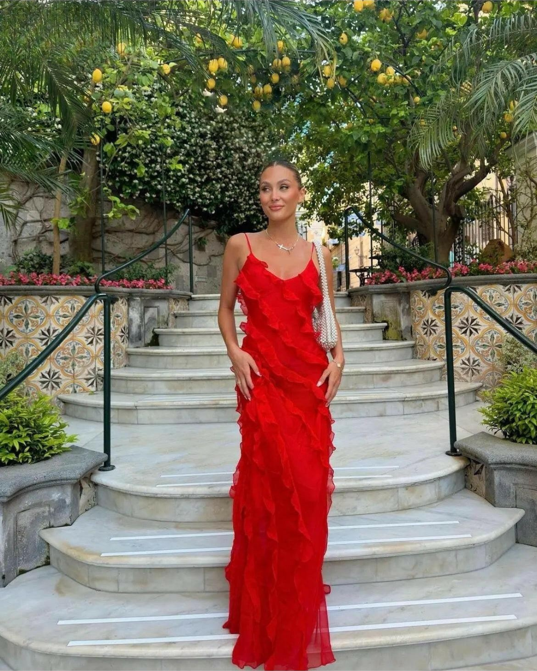 Aliza | Ruffled Maxi Dress