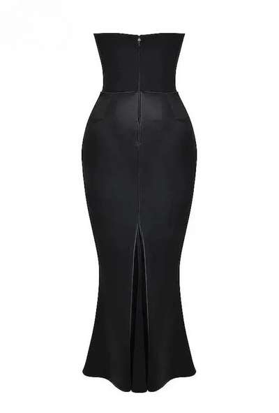 Victoria Noir | Sophisticated Black Maxi Dress