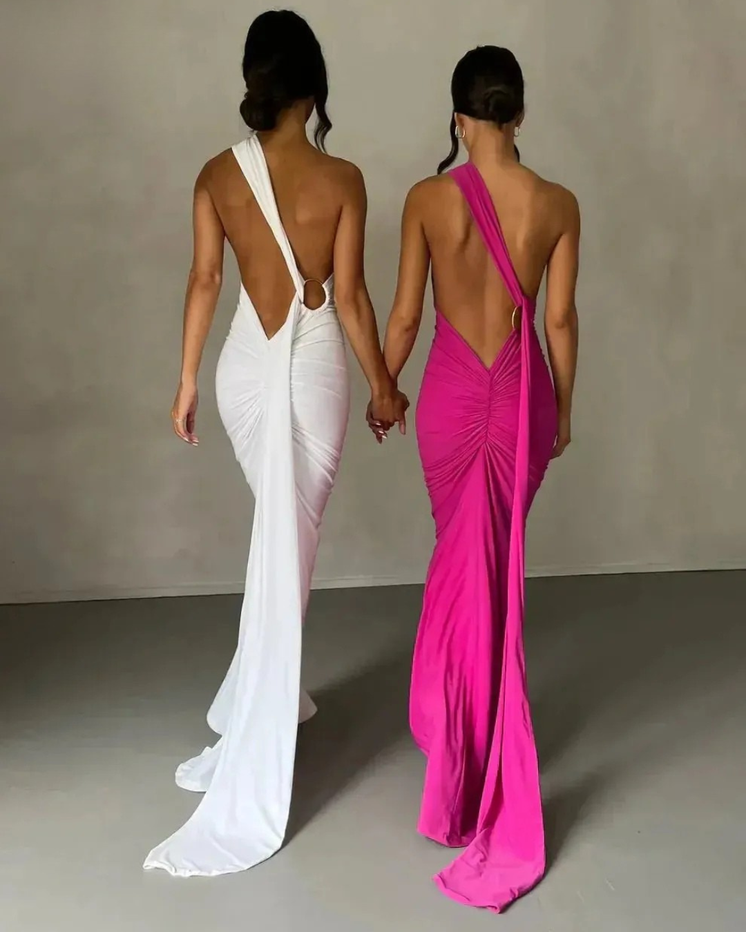 Felina - One Shoulder Cut-Out Maxi Dress