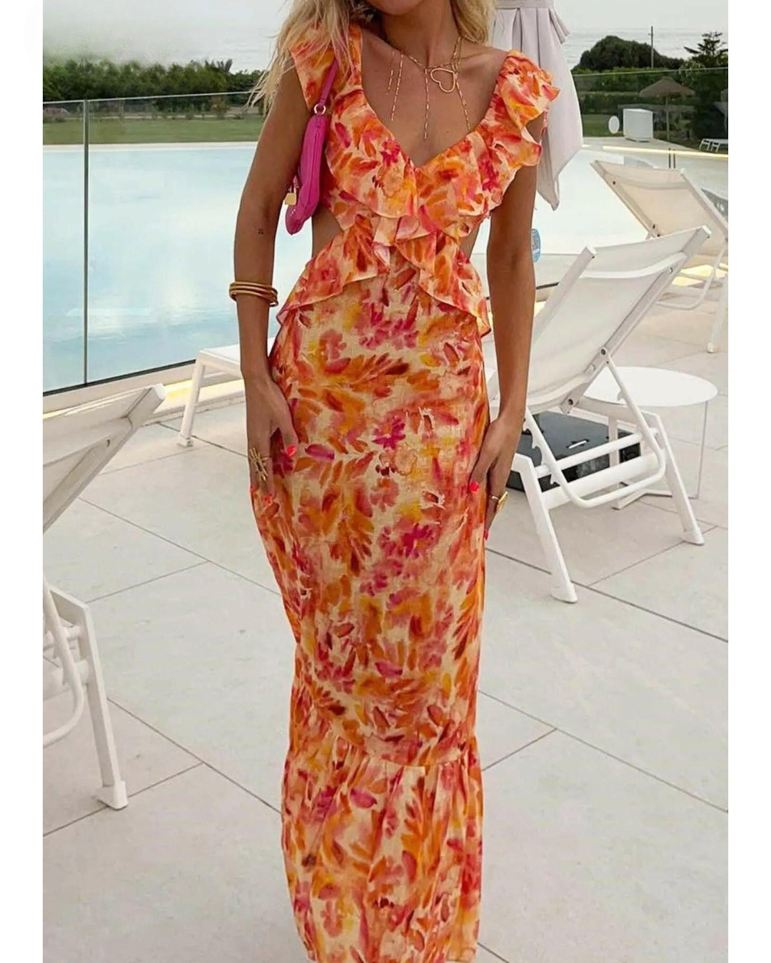 Ariella | Floral Ruffle Dress