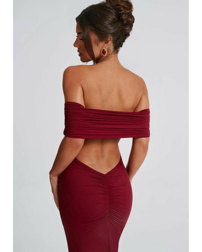 Olympia - Elegant Backless Maxi Dress