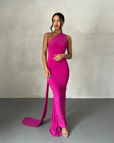 Felina - One Shoulder Cut-Out Maxi Dress