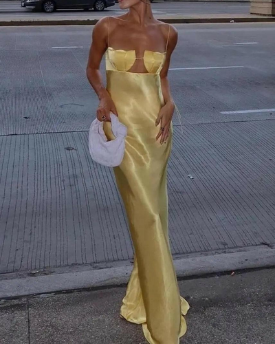 Sienna - Suspender Maxi Dress