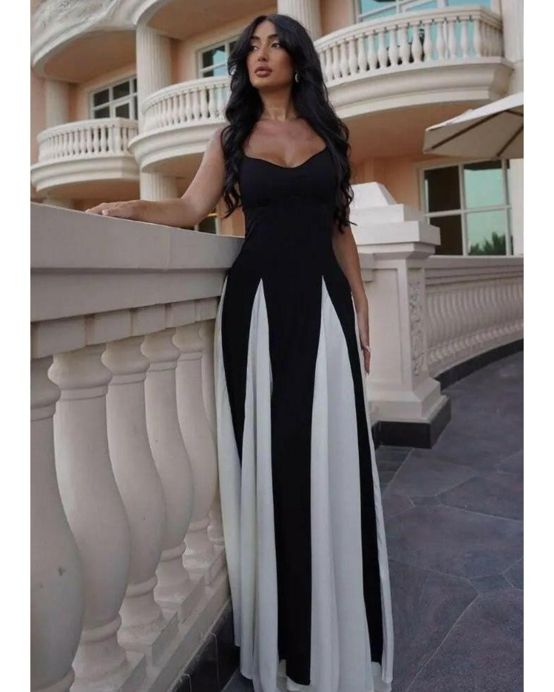 Viara - Paneled Maxi Dress