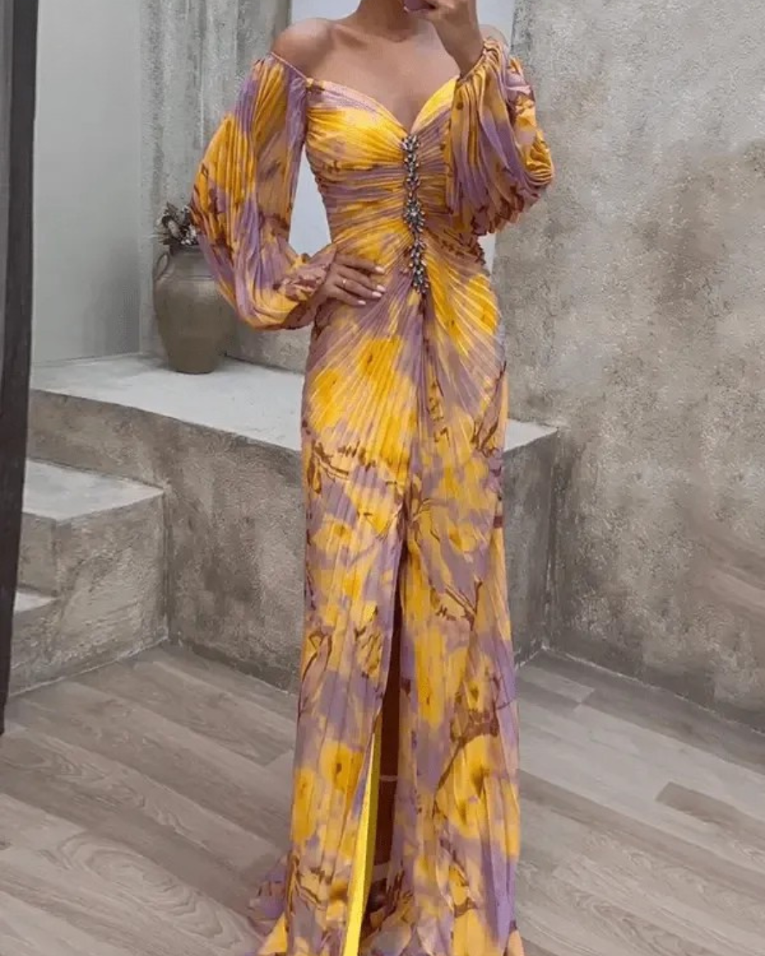 Kristine | Elegant V-Neck Dress