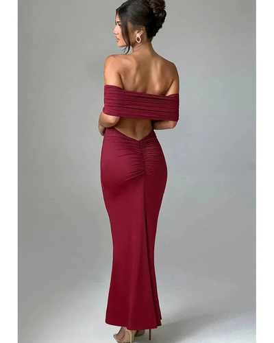 Olympia - Elegant Backless Maxi Dress