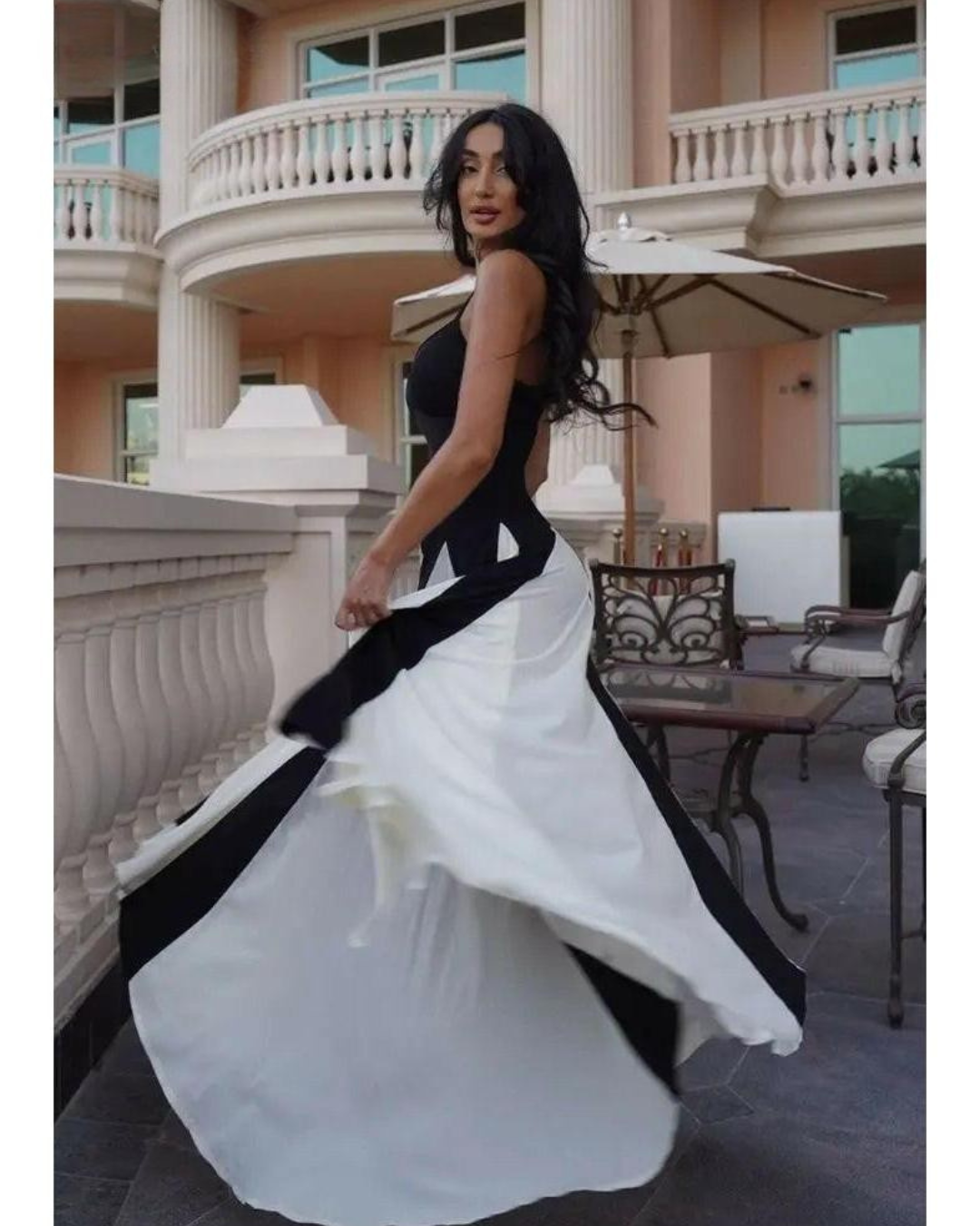 Viara - Paneled Maxi Dress