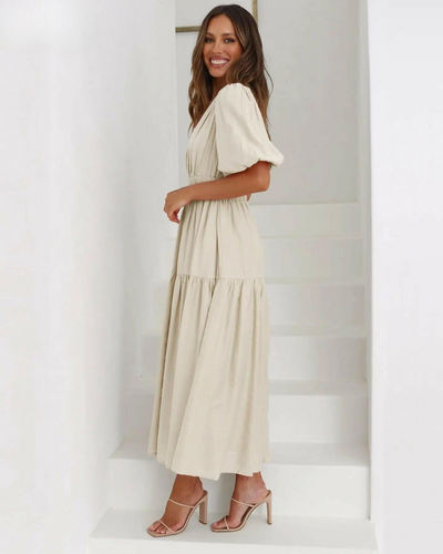 Avalon - Dress with Puff Sleeves