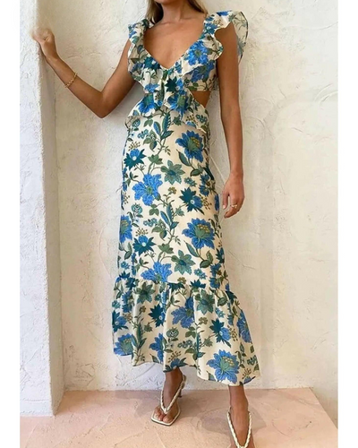 Ariella | Floral Ruffle Dress