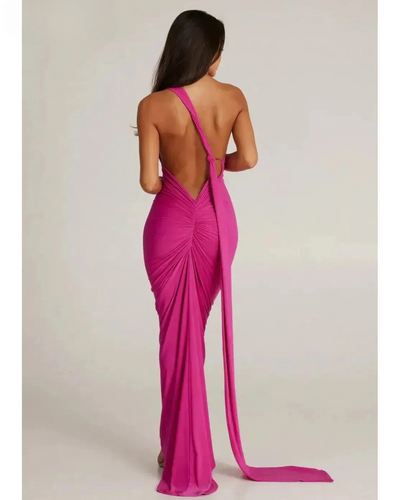 Felina - One Shoulder Cut-Out Maxi Dress