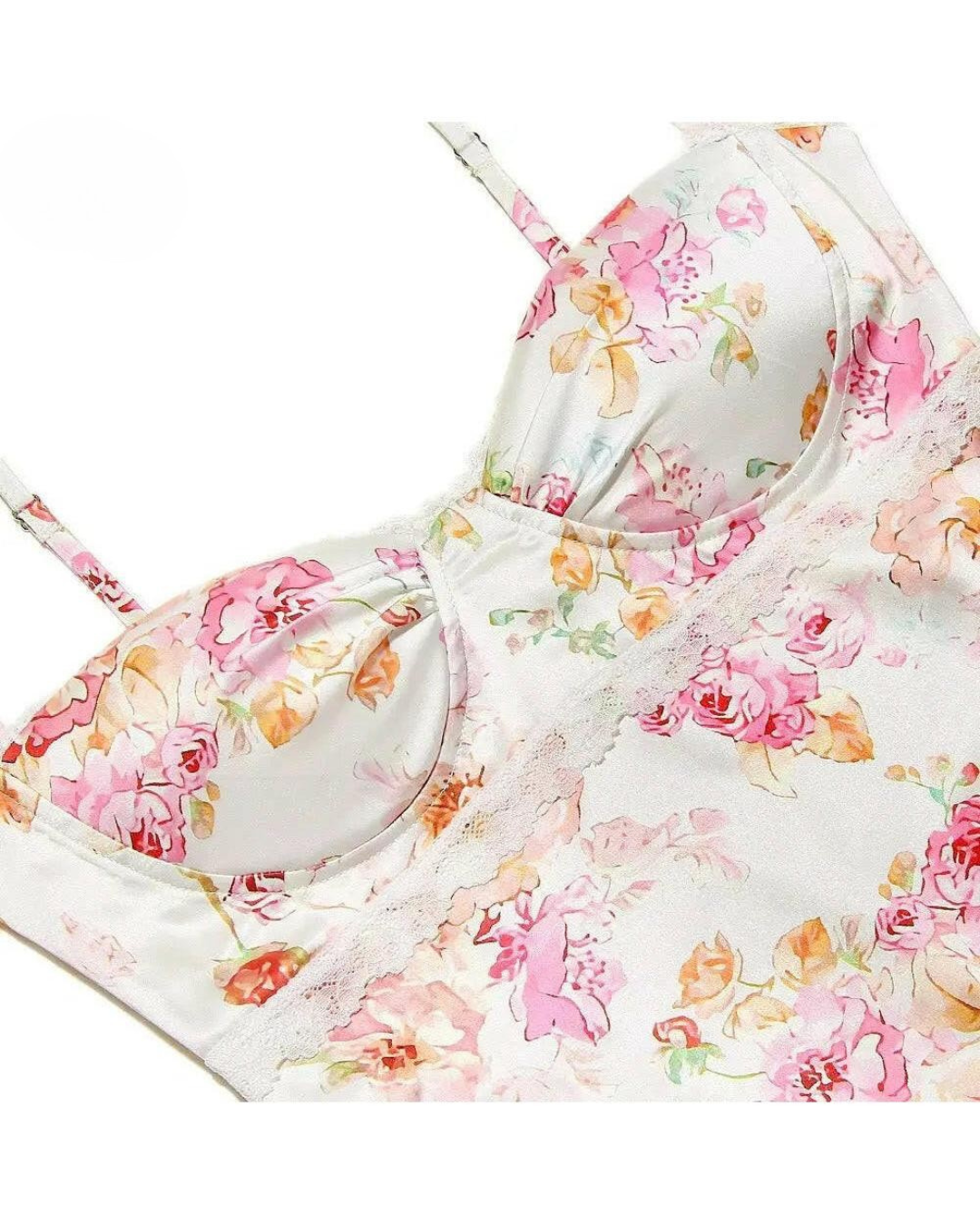 Lucy | Floral Satin Maxi Dress