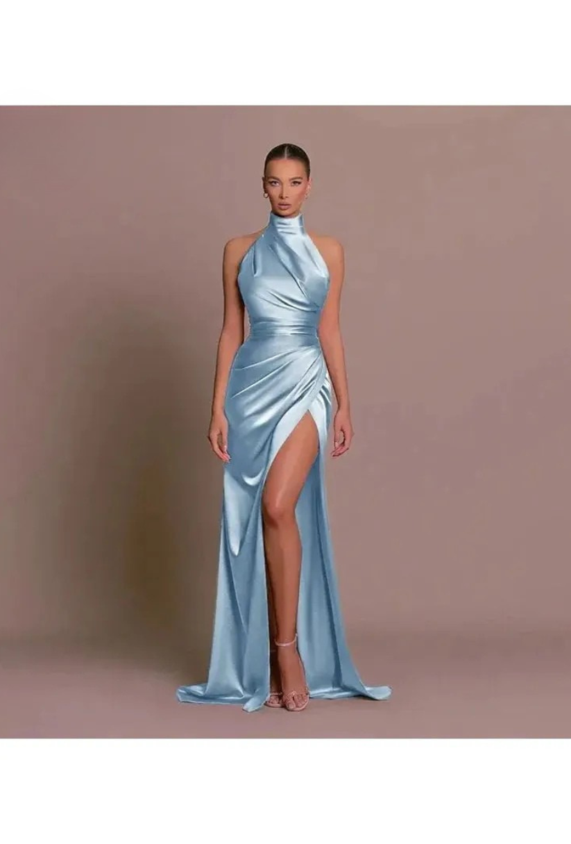 Cleo | Sleek Slit Gown