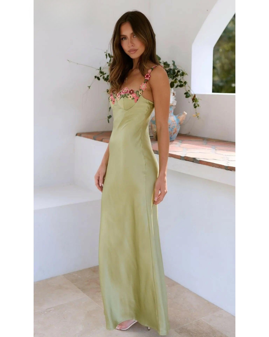Chelsey - Maxi Dress with Flower Detail