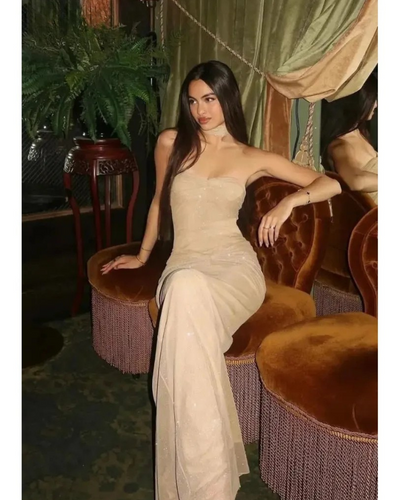 Amalia - Shimmer Fishtail Maxi Dress