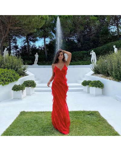 Aliza | Ruffled Maxi Dress