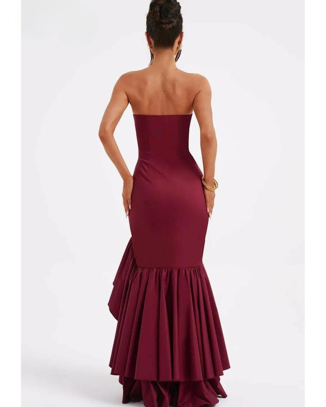 Riviera | Sleeveless Slit Ruffle Maxi Dress