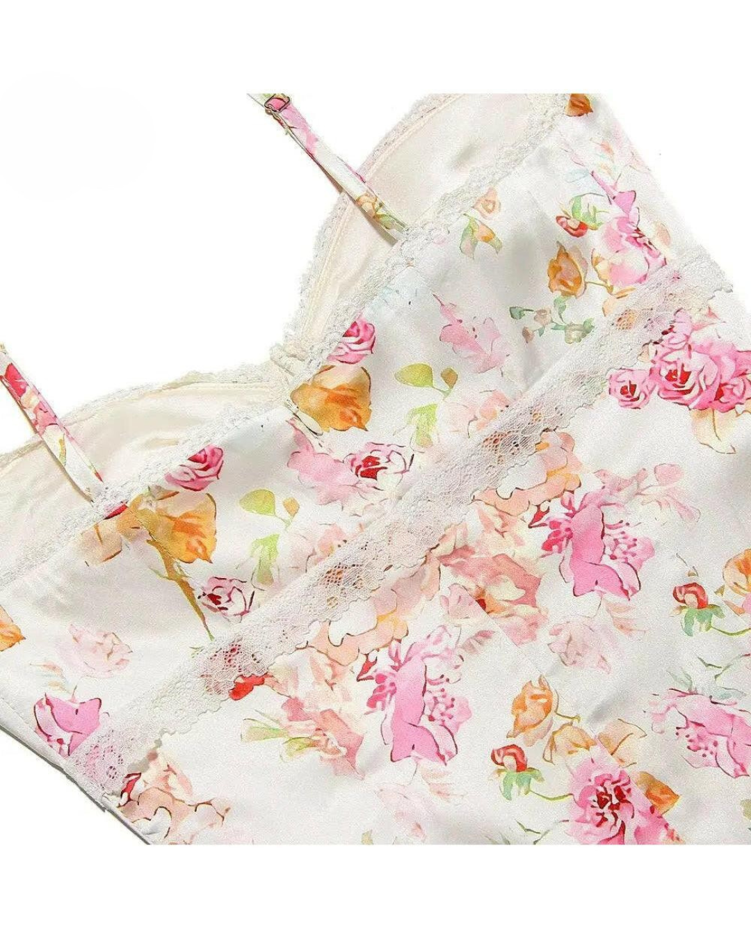 Lucy | Floral Satin Maxi Dress