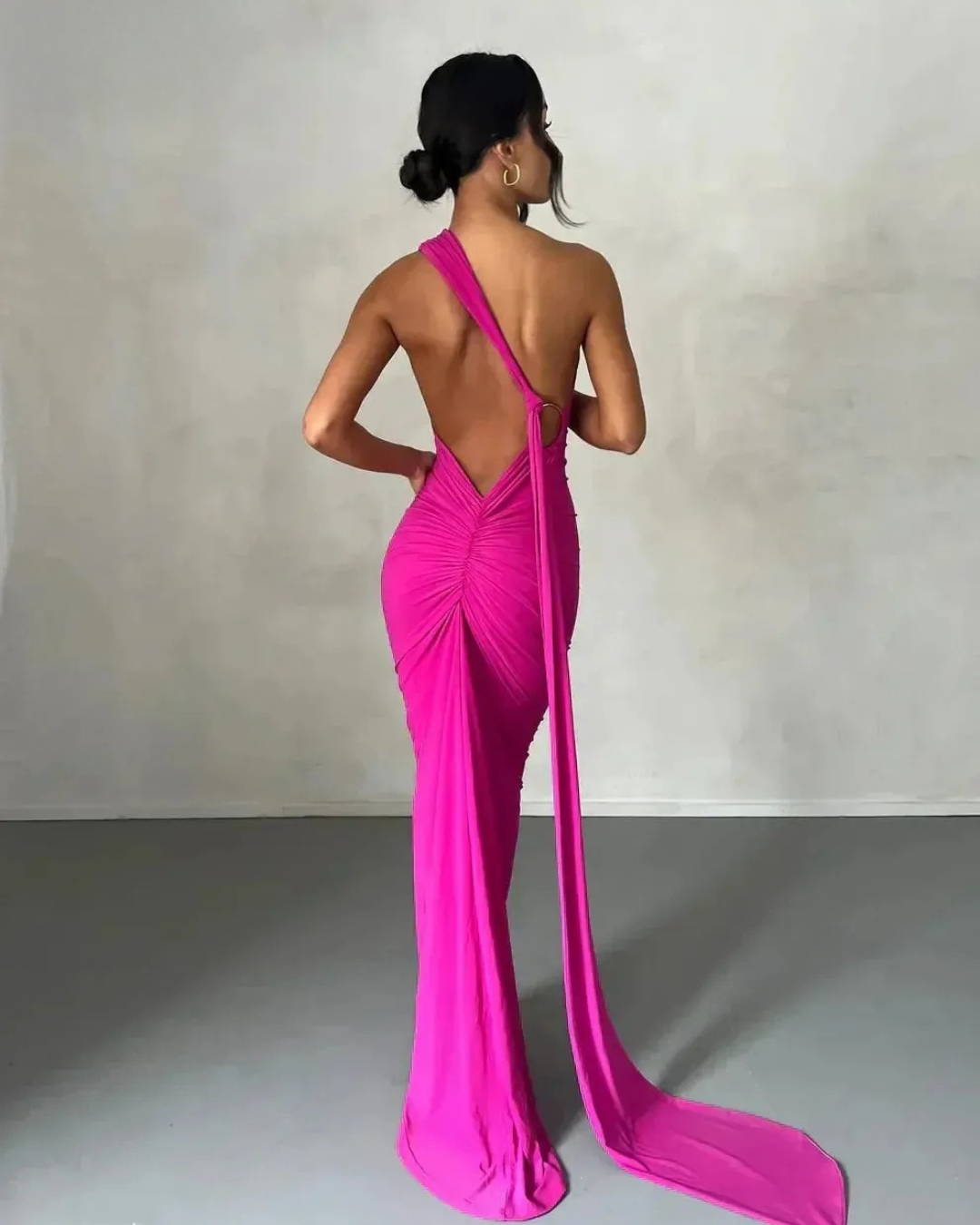 Felina - One Shoulder Cut-Out Maxi Dress