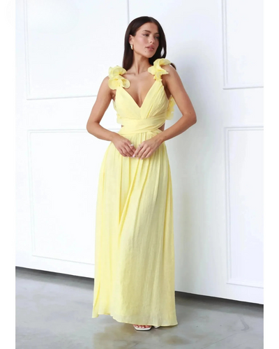 Lanae - Elegant Dress With Deep V-Neck