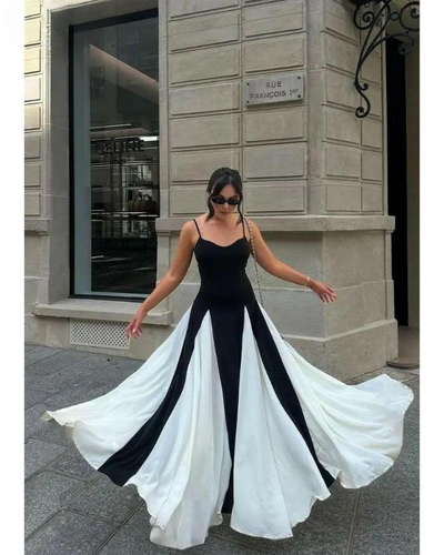 Viara - Paneled Maxi Dress