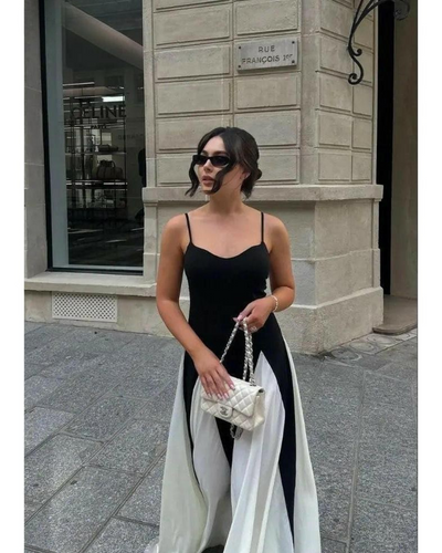 Viara - Paneled Maxi Dress