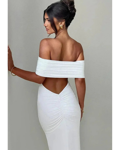 Olympia - Elegant Backless Maxi Dress