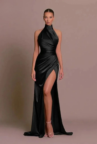Cleo | Sleek Slit Gown