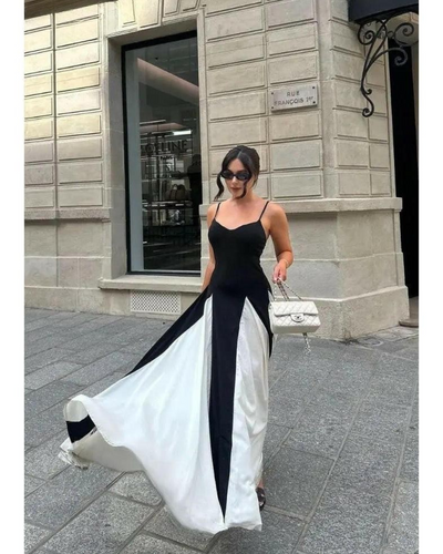 Viara - Paneled Maxi Dress