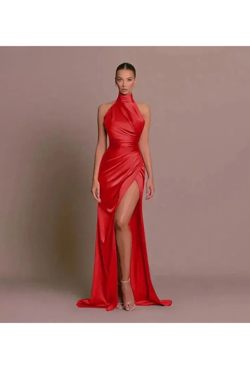 Cleo | Sleek Slit Gown