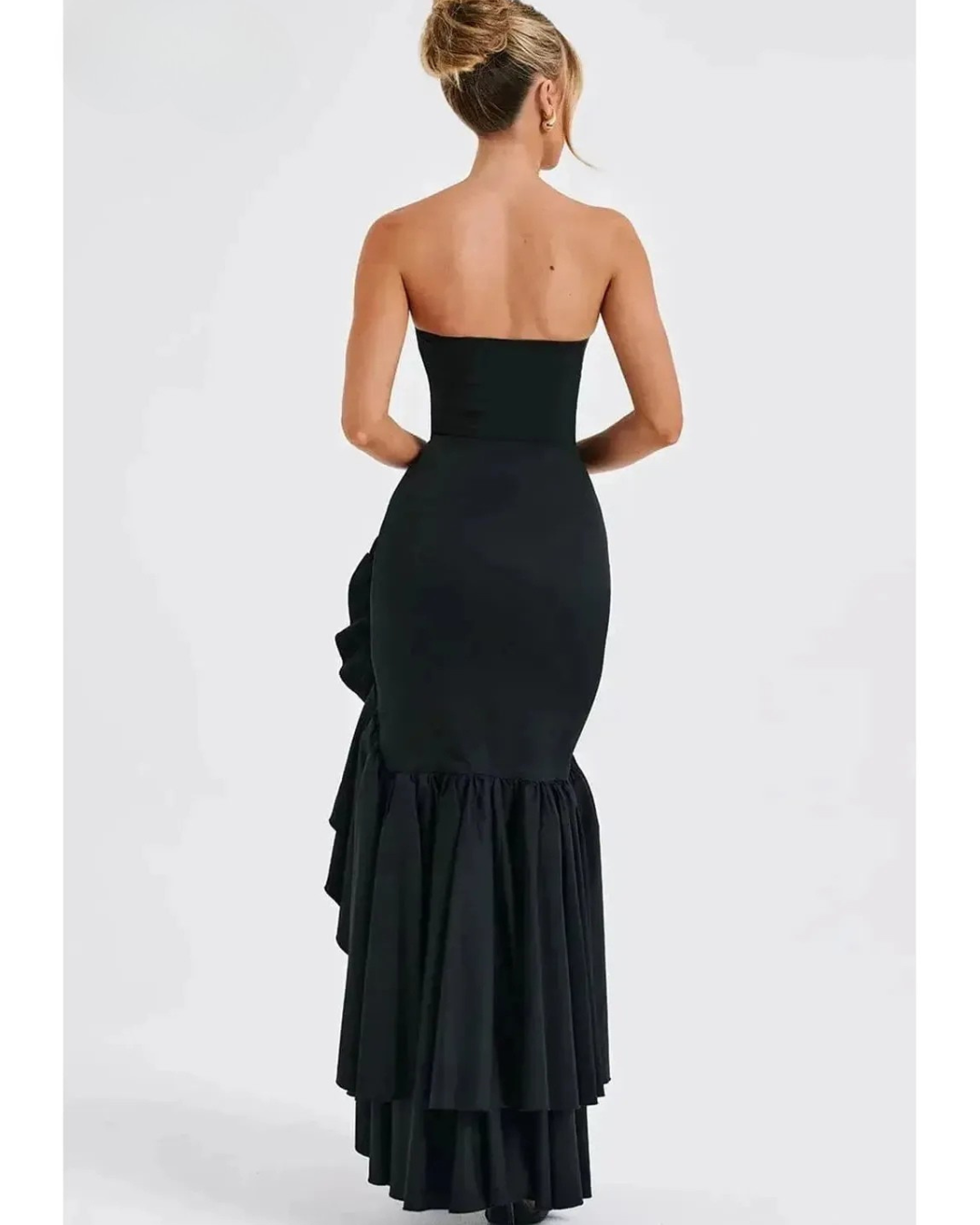 Riviera | Sleeveless Slit Ruffle Maxi Dress