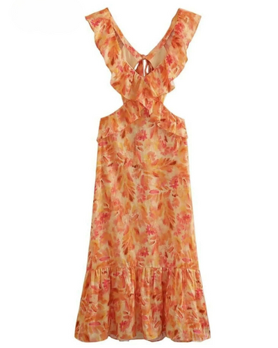 Ariella | Floral Ruffle Dress