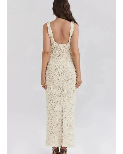 Catalina - Glamour A-Line Floral Maxi Dress