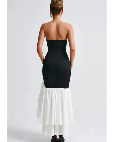 Riviera | Sleeveless Slit Ruffle Maxi Dress