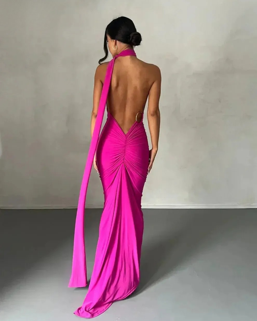 Felina - One Shoulder Cut-Out Maxi Dress
