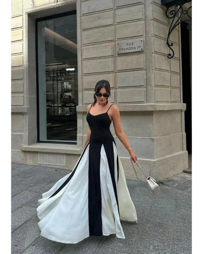 Viara - Paneled Maxi Dress