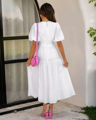 Avalon - Dress with Puff Sleeves