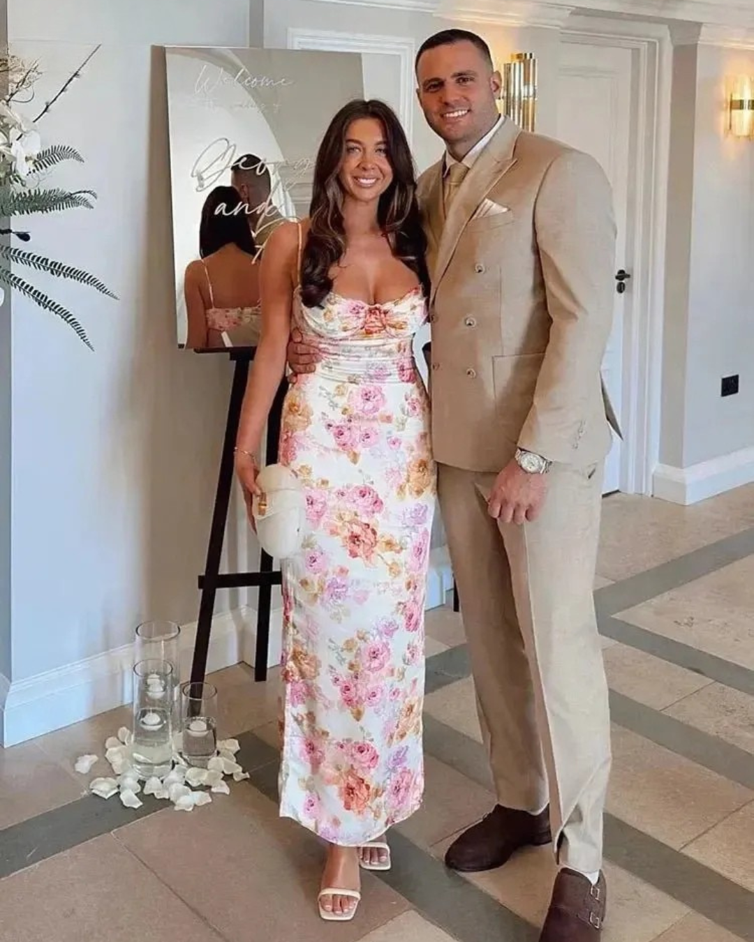 Lucy | Floral Satin Maxi Dress