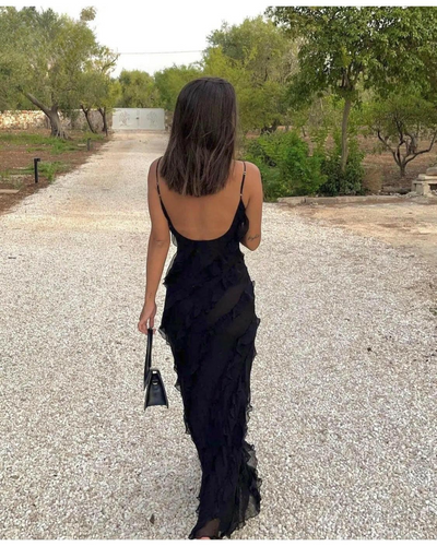 Aliza | Ruffled Maxi Dress