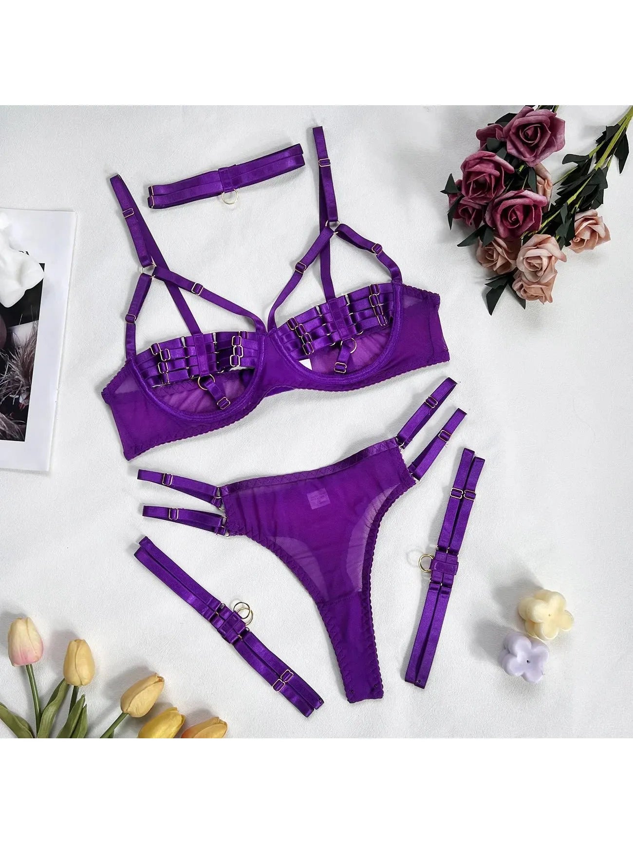 Amanda | 4-Piece Lingerie Set
