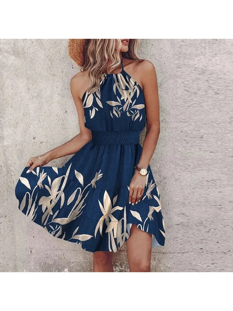 Angela™ - Chic Halter Dress