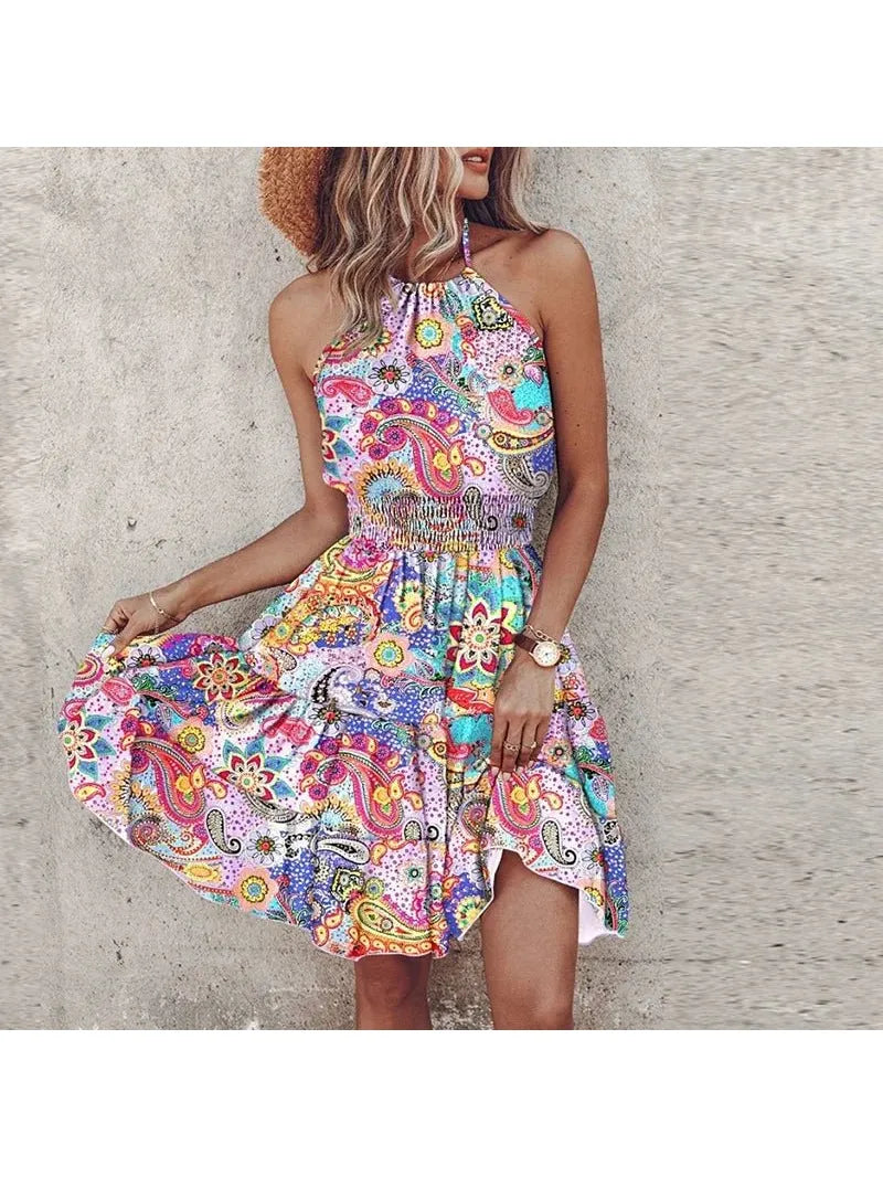 Angela™ - Chic Halter Dress