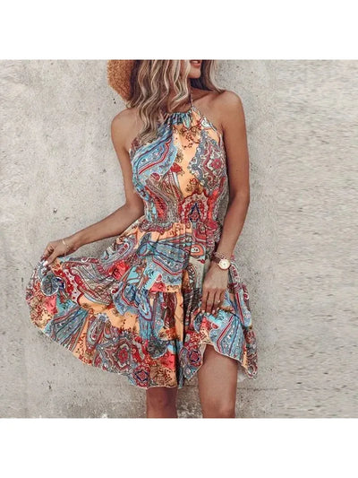 Angela™ - Chic Halter Dress