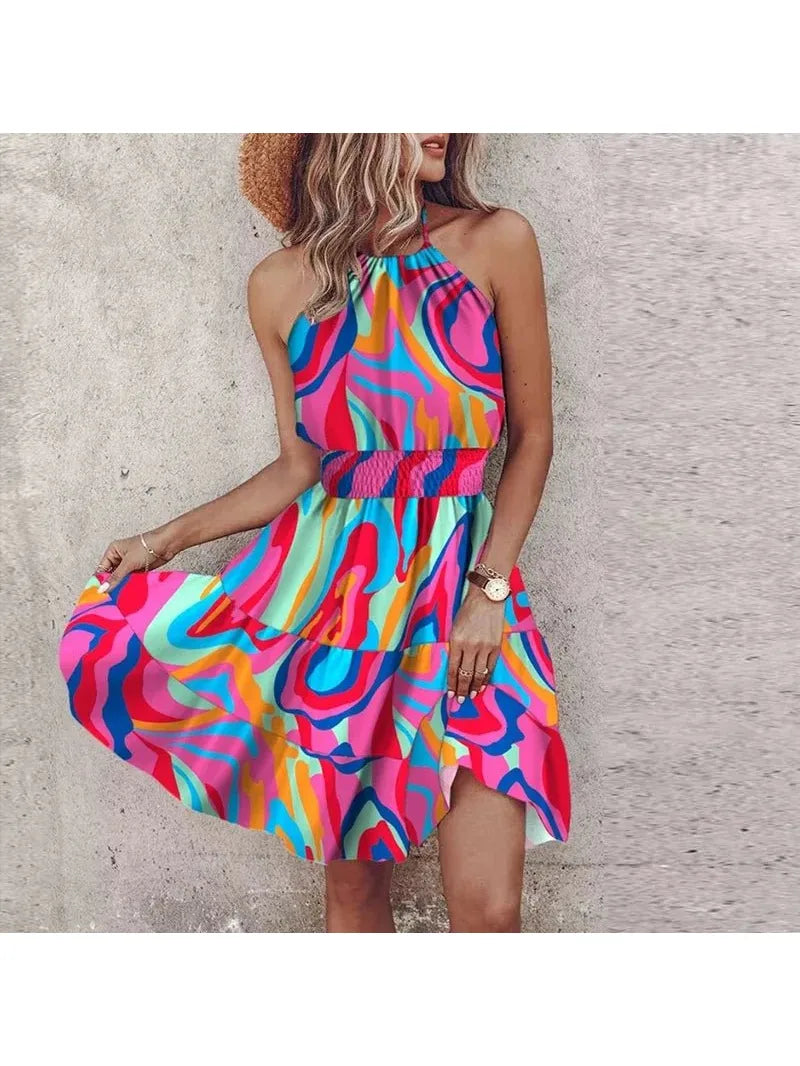 Angela™ - Chic Halter Dress