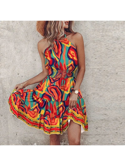 Angela™ - Chic Halter Dress