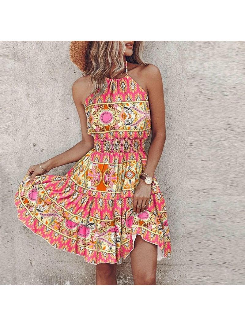 Angela™ - Chic Halter Dress