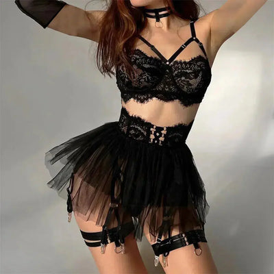 Ashley Bondage Style Lingerie Set