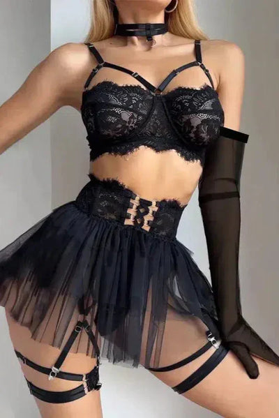 Ashley Bondage Style Lingerie Set