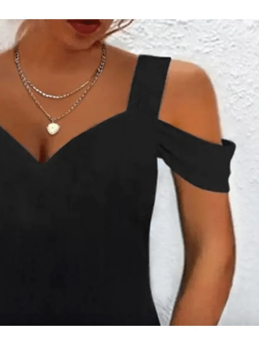 Avril™ - Chic Off-Shoulder Dress