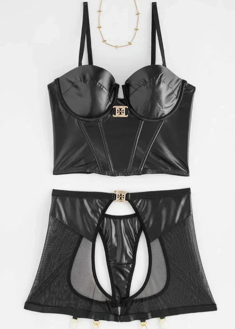 Bella Leather Lingerie