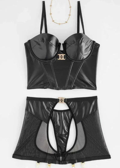 Bella Leather Lingerie